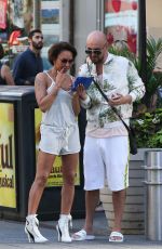 MELANIE BROWN and Gary Madatyan out in New York 06/25/2018