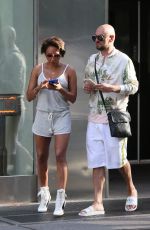 MELANIE BROWN and Gary Madatyan out in New York 06/25/2018