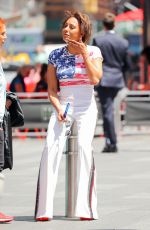 MELANIE BROWN in American Flag T-Out in New York 06/27/2018