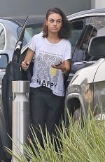 MILA KUNIS Arrives at a Office in Los Angeles 06/14/2018