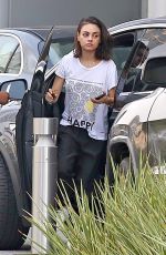 MILA KUNIS Arrives at a Office in Los Angeles 06/14/2018