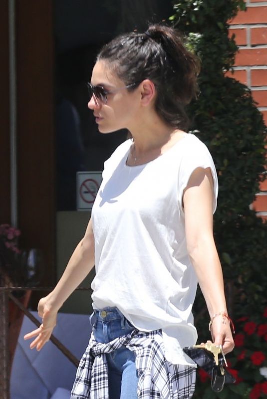 MILA KUNIS Out for Lunch at La Scala in Beverly Hills 06/12/2018