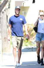 MILEY CYRUS and Liam Hemsworth Out for Iced Coffee in Studio City 06/20/2018