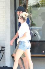 MILEY CYRUS and Liam Hemsworth Out for Iced Coffee in Studio City 06/20/2018