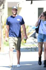 MILEY CYRUS and Liam Hemsworth Out for Iced Coffee in Studio City 06/20/2018