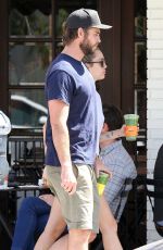 MILEY CYRUS and Liam Hemsworth Out for Iced Coffee in Studio City 06/20/2018