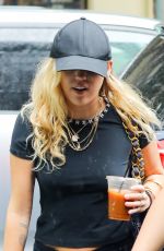 MILEY CYRUS Arrives at a Recording Studio in New York 06/28/2018