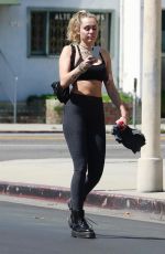 MILEY CYRUS Heading to a Gym in Los Angeles 06/15/2018