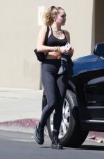 MILEY CYRUS Heading to a Gym in Los Angeles 06/15/2018