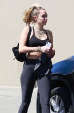MILEY CYRUS Heading to a Gym in Los Angeles 06/15/2018