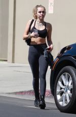 MILEY CYRUS Heading to a Gym in Los Angeles 06/15/2018