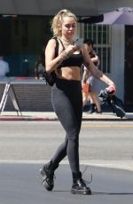 MILEY CYRUS Heading to a Gym in Los Angeles 06/15/2018