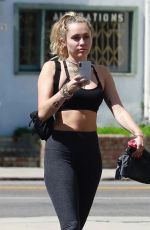 MILEY CYRUS Heading to a Gym in Los Angeles 06/15/2018