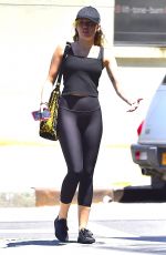 MILEY CYRUS in Tights Heading to a Gym in New York 06/26/2018