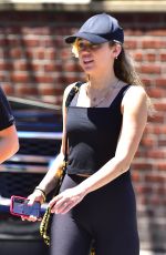 MILEY CYRUS in Tights Heading to a Gym in New York 06/26/2018