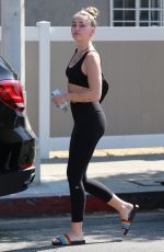MILEY CYRUS in Tights Out in Studio City 06/22/2018