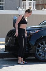 MILEY CYRUS in Tights Out in Studio City 06/22/2018