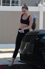 MILEY CYRUS in Tights Out in Studio City 06/22/2018