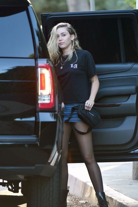MILEY CYRUS Out in Los Angeles 06/10/2018