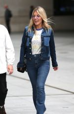 MOLLIE KING in Double Denim Out in London 06/07/2018