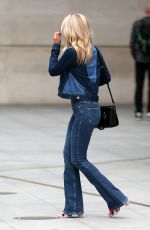 MOLLIE KING in Double Denim Out in London 06/07/2018