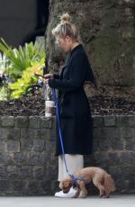 MOLLIE KING Out with Her Dog in London 06/08/2018
