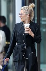 MOLLIE KING Out with Her Dog in London 06/08/2018