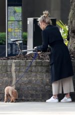 MOLLIE KING Out with Her Dog in London 06/08/2018