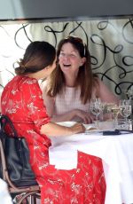 MYLEENE KLASS and CAROL VORDERMAN Out for Lunch in London 06/27/2018