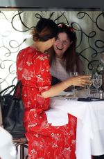 MYLEENE KLASS and CAROL VORDERMAN Out for Lunch in London 06/27/2018
