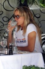 MYLEENE KLASS and CAROL VORDERMAN Out for Lunch in London 06/27/2018