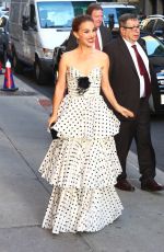 NATALIE PORTMAN Arrives at Stephen Colbert Show in New York 06/14/2018