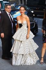 NATALIE PORTMAN Arrives at Stephen Colbert Show in New York 06/14/2018