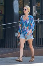 NICKY HILTON in Denim Shorts Out in New York 06/25/2018