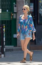 NICKY HILTON in Denim Shorts Out in New York 06/25/2018