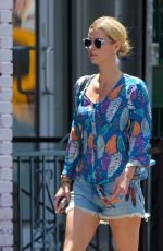 NICKY HILTON in Denim Shorts Out in New York 06/25/2018