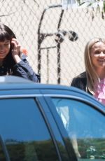 NICOLE KIDMAN, REESE WITHERPOON and SHAILENE WOODLEY on the Set of Big Little Lies in Los Angeles 06/18/2018