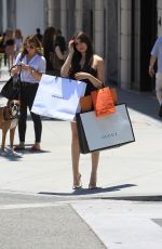 NICOLETTE GRAY Out Shopping on Rodeo Drive in Beverly Hills 06/19/2018
