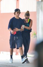 NINA AGDAL and Jack Brinkley-Cook Leaves a Gym in New York 06/08/2018