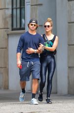 NINA AGDAL and Jack Brinkley-Cook Leaves a Gym in New York 06/08/2018