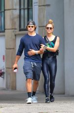 NINA AGDAL and Jack Brinkley-Cook Leaves a Gym in New York 06/08/2018