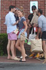 NINA AGDAL Out with Her Dog in New York 06/17/2018