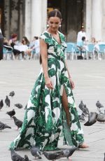 OLGA BUZOVA on the Set of a Photoshoot in Venice 06/13/2018