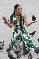 OLGA BUZOVA on the Set of a Photoshoot in Venice 06/13/2018