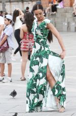 OLGA BUZOVA on the Set of a Photoshoot in Venice 06/13/2018