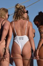 OLIVIA BUCKLAND, CARA DELAHOYDE, GABBY ALLEN, TINA STINNES and NADIA ESSEX in Swimsuit at a Boat in Mykonos 06/05/2018