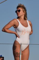 OLIVIA BUCKLAND, CARA DELAHOYDE, GABBY ALLEN, TINA STINNES and NADIA ESSEX in Swimsuit at a Boat in Mykonos 06/05/2018