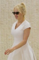 PAMELA ANDERSON at JFK Airport in New York 06/04/2018