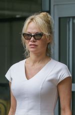PAMELA ANDERSON at JFK Airport in New York 06/04/2018