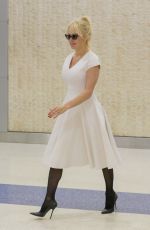 PAMELA ANDERSON at JFK Airport in New York 06/04/2018